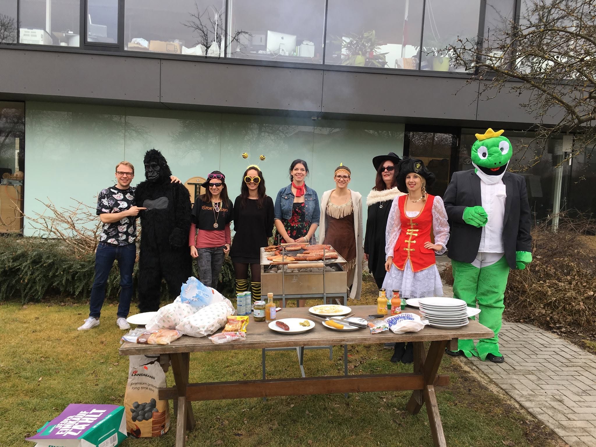Carnival BBQ — costumes mandatory, gorilla optional