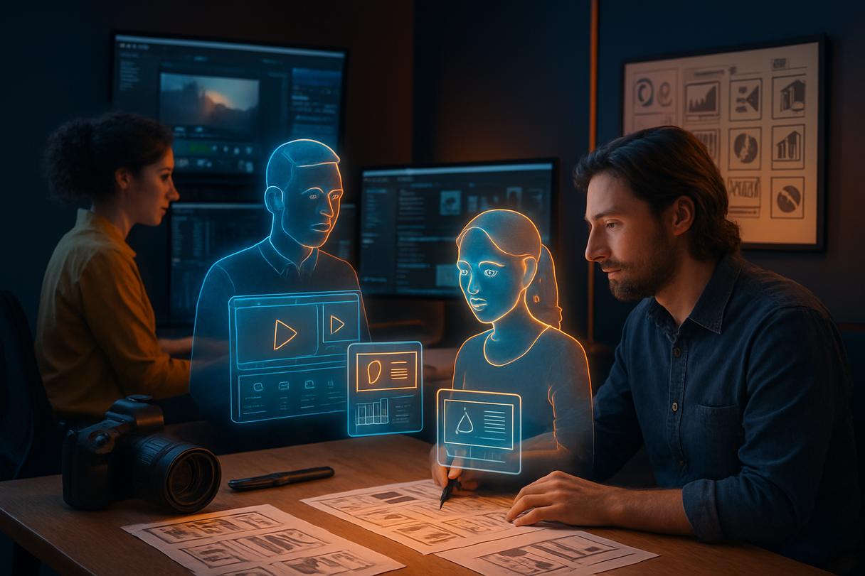 Content and community team producing social media content