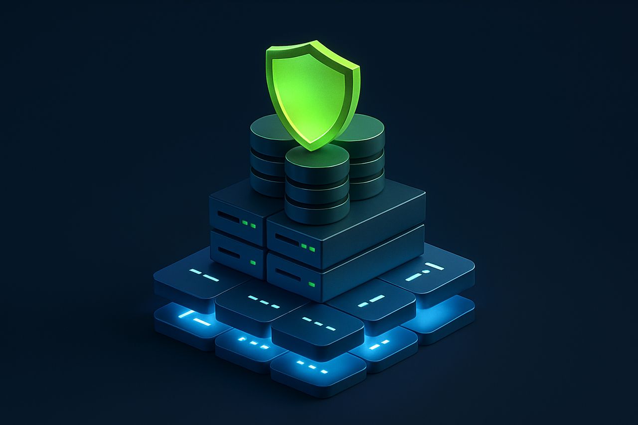 Isometrische Darstellung des Xidras Technologie-Stacks