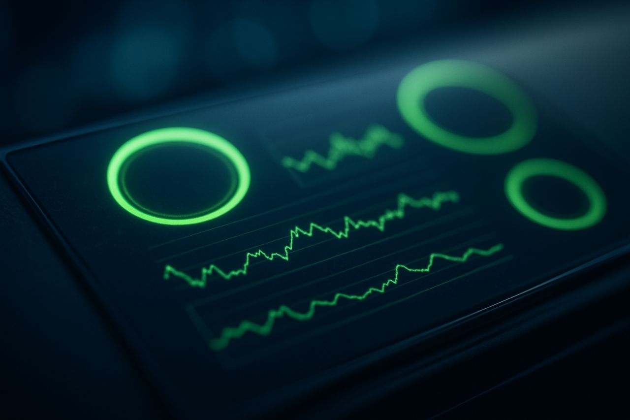 Live-Metriken eines KI-gestützten Monitoring-Systems